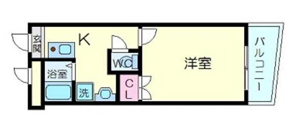 森ノ宮駅 徒歩10分 2階の物件間取画像